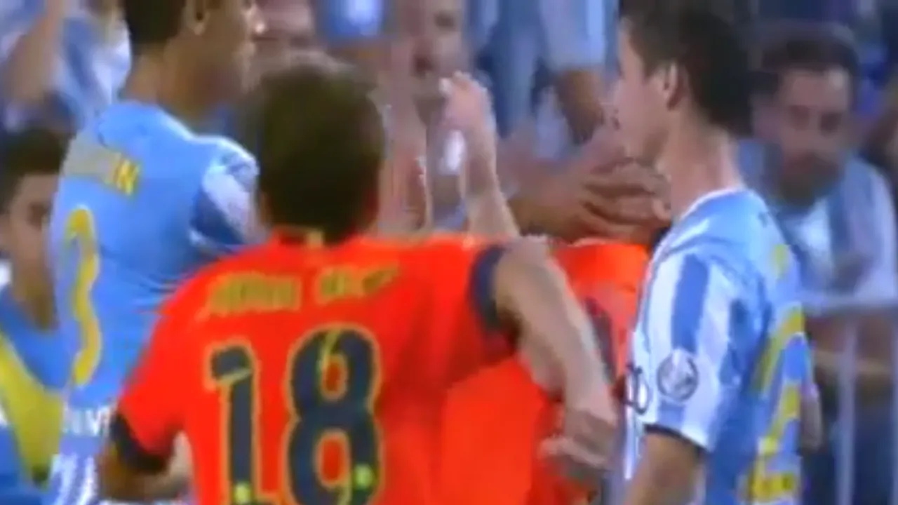 Messi a fost agresat de Weligton, după ce l-ar fi jignit pe jucătorul echipei Malaga