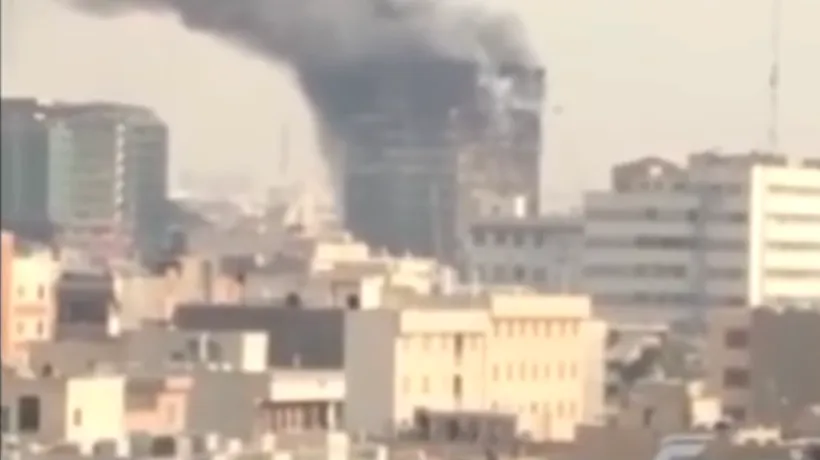 Cel puțin 75 de morți, după ce o clădire monument de 17 etaje din Iran s-a prăbușit. VIDEO
