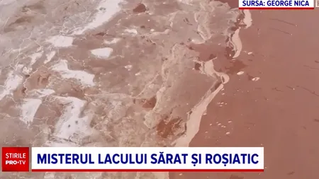 Misterul lacului sărat și roșiatic de la Movila Miresii, din Brăila. Cum explică specialiștii acest fenomen
