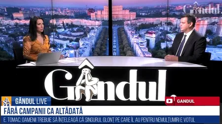 Eugen Tomac (PMP), la GÂNDUL LIVE: Cel mai mare pericol astăzi îl reprezintă în continuare PSD care s-a ascuns în spatele lui Rafila! / Domnu Tăriceanu se pregătește de retragere că de luni nu cred că mai are loc de muncă- VIDEO