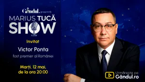 Marius Tucă Show începe marți, 12 mai, de la ora 20.00, live pe Gândul. Invitați: Victor Ponta și Dan Dungaciu