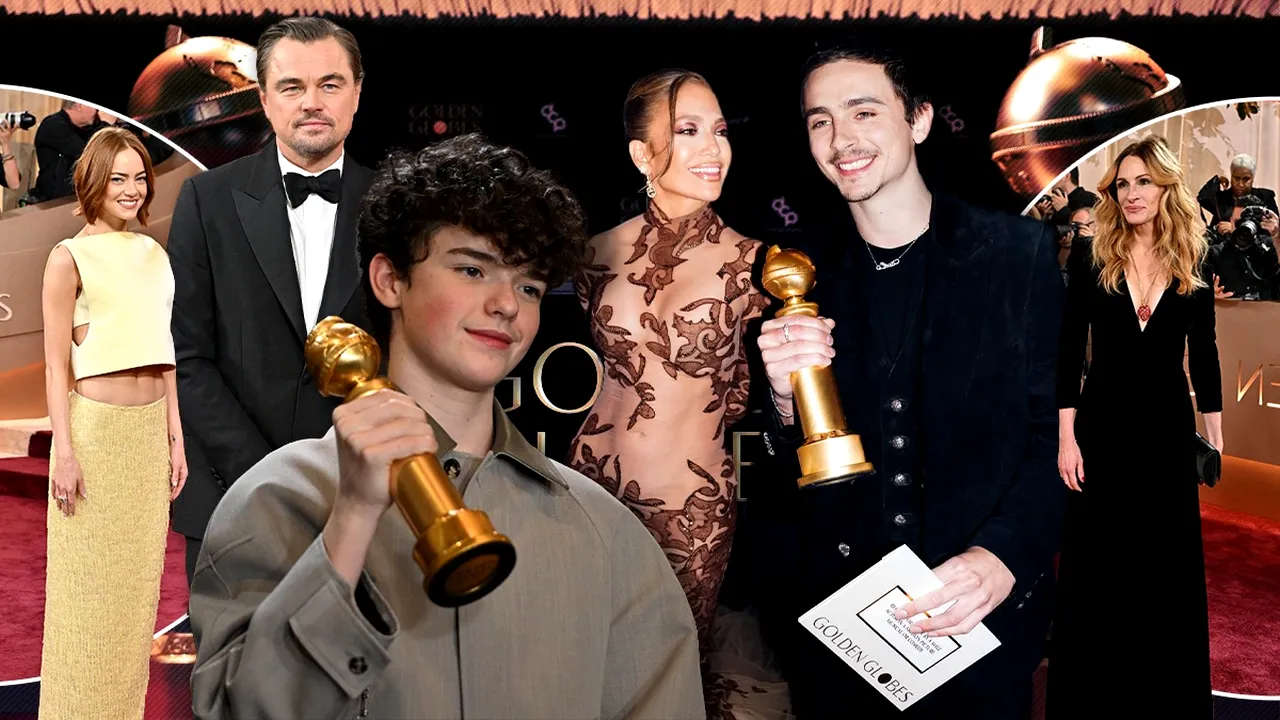 Ținute spectaculoase la Gala Globurilor de Aur. Julia Roberts, Pamela Anderson, Leo DiCaprio, și Amal Clooney, printre cele mai bine îmbrăcate vedete