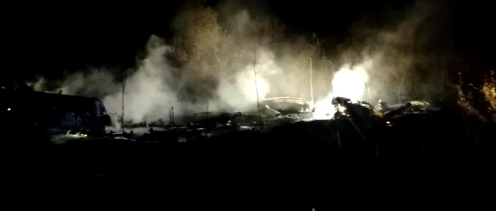 Un avion militar s-a prăbușit în Ucraina, la Harkov. Sunt cel puțin 22 de morți, între care și cadeți