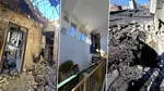 Cum arată apartamentul lovit de dronă în Galați. Locuința a fost aproape distrusă complet