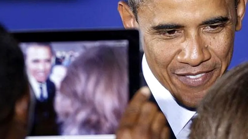 Barack Obama, președintele online-ului american. Are de 32 de ori mai mulți urmăritori pe Twitter decât Mitt Romney