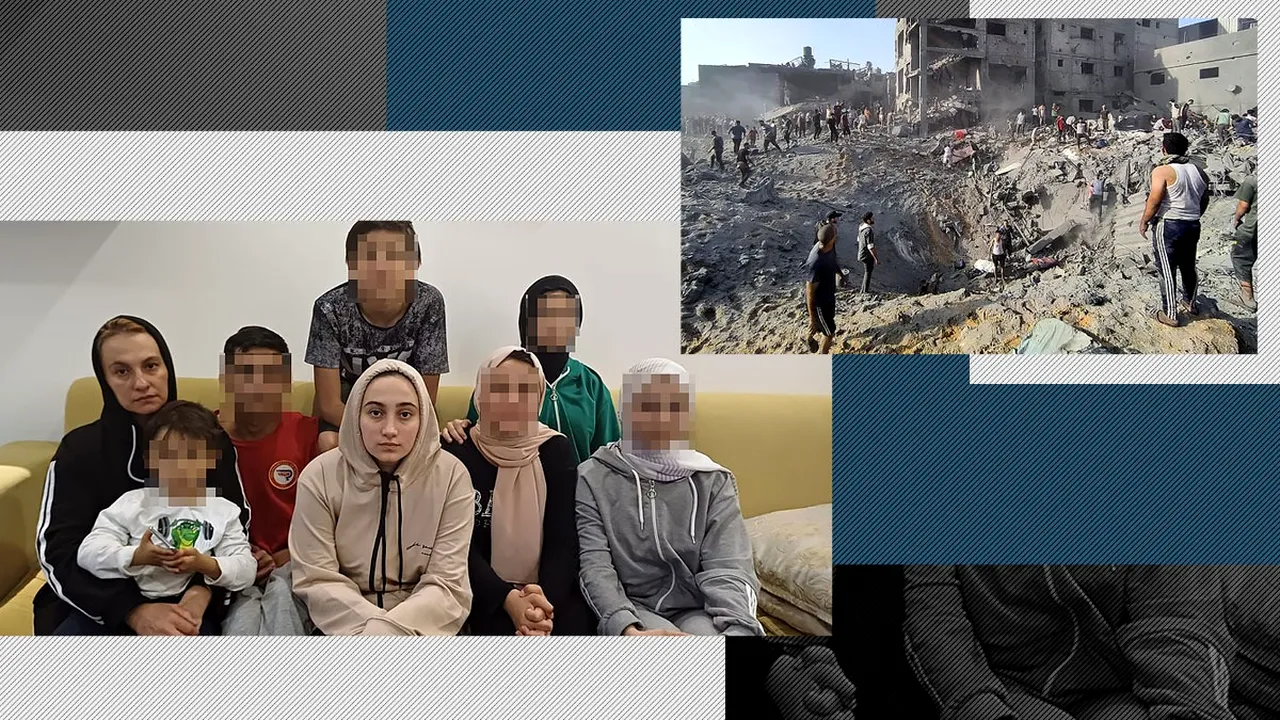 Drama unei familii de refugiați din Gaza care caută un nou drum în România. ”Ce să fac dacă am șapte copii? Să îi vând ca să fie mai puțini?”