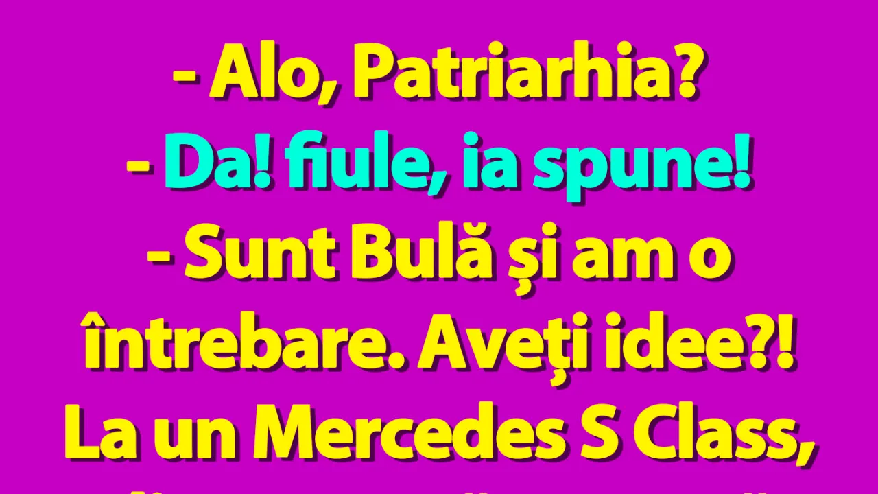 BANC | Bulă, Mercedesul și Patriarhia