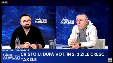 Ion Cristoiu: „După vot, CRESC taxele!”