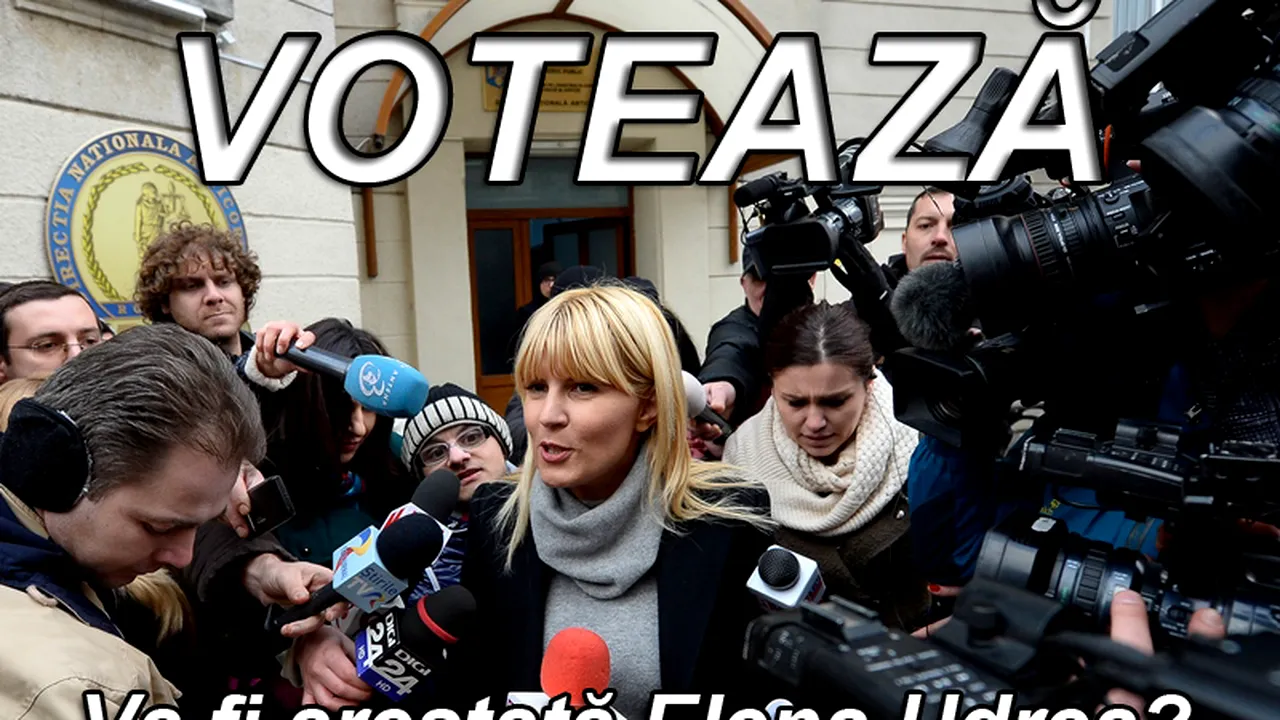 SONDAJ. Va fi arestată Elena Udrea?