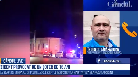 GÂNDUL LIVE. Vicepreședintele Sindicatului Europol, despre accidentul provocat de un șofer minor, în Craiova: „Legea e prea blândă. La 16 ani nu poți păți prea multe”