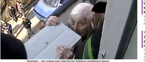VIDEO: Cum a supraviețuit o femeie de 97 de ani după ce a căzut de la balcon