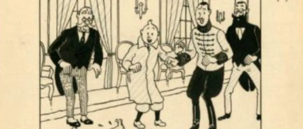 Un desen realizat de HergÃ©, creatorul lui Tintin, vândut la licitație pentru 539.880 de euro