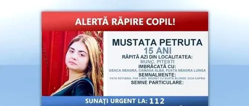 S-a declanșat mecanismul „Alertă răpire copil” în Pitești, după dispariția unei minore de 15 ani. Ce s-a întâmplat cu fata