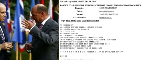O TELEGRAMĂ WIKILEAKS EXPLOZIVĂ. Traian Băsescu a transmis SUA că ia în calcul UN CONFLICT MILITAR ROMÂNIA-RUSIA în Transnistria - EXCLUSIV
