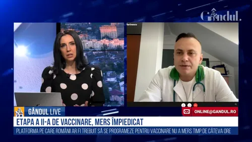 GÂNDUL LIVE. Medicul Adrian Marinescu: „Avem o gamă variată de vaccinuri pentru a asigura mai multe doze într-un timp scurt”