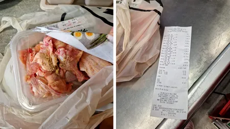 Experiența neplăcută a unei bucureștence care a cumpărat aripioare de PUI din Mega Image. Când a desfăcut caserola acasă, să cadă din picioare