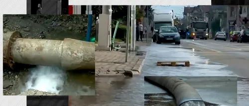 Avarie majoră la rețeaua de apă în Târgu Jiu. O treime din oraș a rămas pe uscat. Când se va rezolva problema
