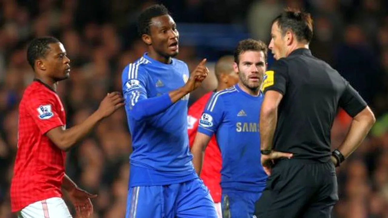 Arbitrul meciului Chelsea-Manchester United, acuzat de RASISM. 