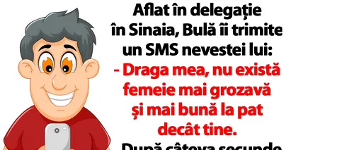 BANC | Aflat în delegație în Sinaia, Bulă îi trimite un SMS nevestei lui