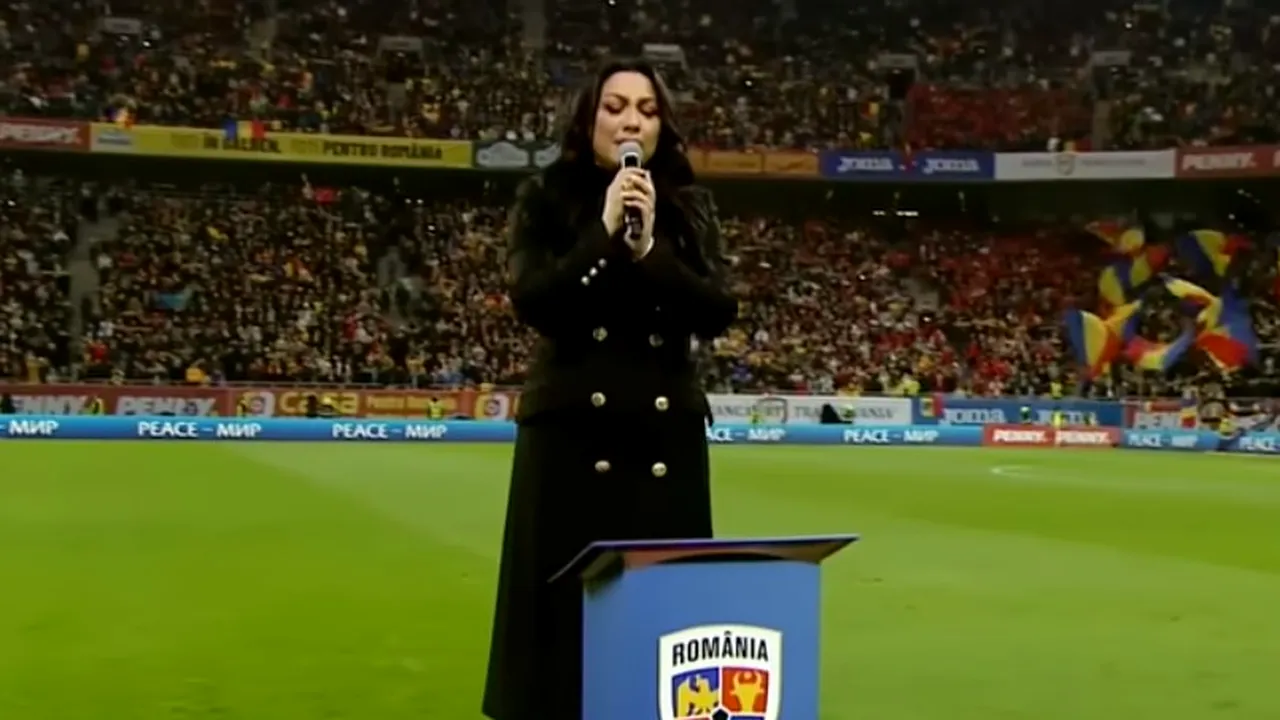 Andra Măruță e istorie! Cine va CÂNTA diseară imnul României la partida cu Bulgaria din Ghencea