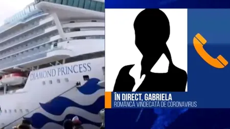 EXCLUSIV GÂNDUL LIVE. Gabriela, româncă videcată de coronavirus care a fost pe vasul Diamond Princess: Eu m-am vindecat cu vitamina C, aer curat, odihnă și trei mese pe zi. Depinde de imunitate / Îi sfătuiesc pe toți să intre în autoizolare - VIDEO
