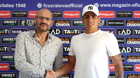 Juan Bauza, clauză de reziliere uriașă în noul contract cu FC U Craiova! Ce durată are înțelegerea cu oltenii