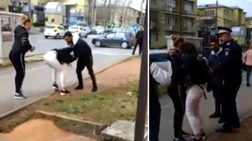 VIDEO cu puternic impact emoțional. Elevă bătută pe stradă de fostul iubit, după ce a chemat-o să-i dea un mărţişor