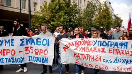 Grevă națională și proteste în Grecia împotriva unui proiect de lege care ar permite ziua de lucru de 13 ORE