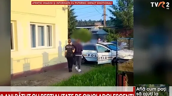Băiat de 12 ani, bătut cu bestialitate de cinci adolescenți, în județul Bacău. Bătăușii au fost reținuți de poliție