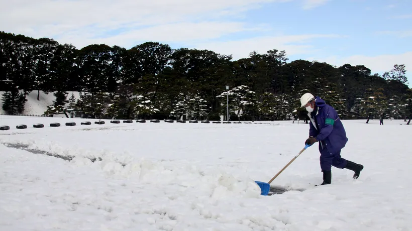 Zăpadă de 27 de cm în Tokyo, pentru prima dată în 45 de ani. Cel puțin 11 morți și 1.250 de răniți