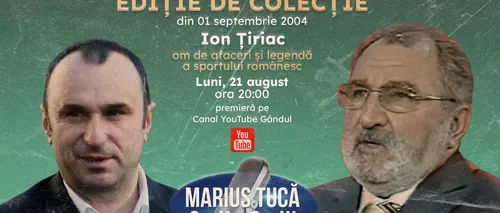 Marius Tucă Show - Ediţie de colecţie începe luni, 21 august, de la ora 20.00, pe gândul.ro