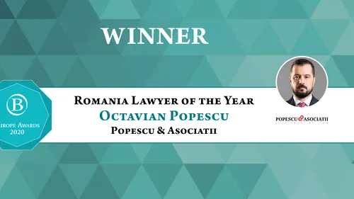 Octavian Popescu, Avocatul Anului în România la Gala Premiilor Benchmark Litigation 2020