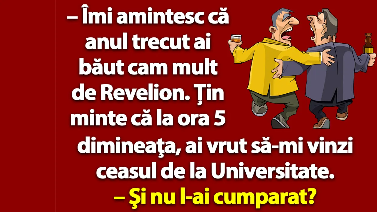 Bancul de sâmbătă | 