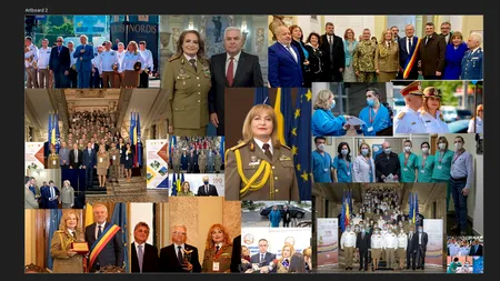 Albumul foto cu politicieni al generalului Florentina Ioniță. Șefa Spitalului Militar este vizată de perchezițiile DNA astăzi