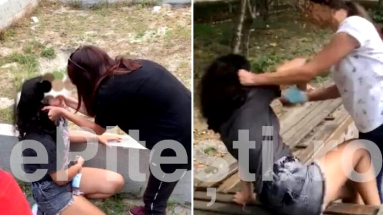 Scene de o cruzime greu de imaginat! Copilă, umilită și bătută în plină de stradă de o altă adolescentă: „Ce-mi plac bătăile astea. E mai agresivă decât noi” (VIDEO)