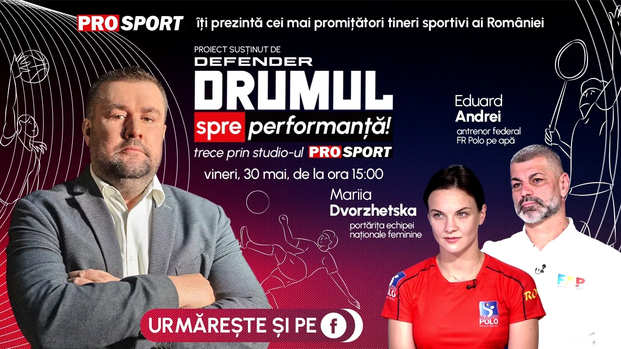 EMISIUNEA „Drumul spre performanță”, vineri, 30 mai, de la ora 15.00. Știați că există polo pe apă feminin?
