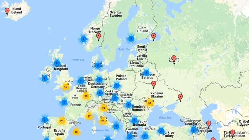 Harta secțiilor de votare din Diaspora. Unde pot vota românii din străinătate