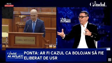 Victor Ponta: „Eu l-aș elibera pe Ilie Bolojan, e un om capturat de USR / Nu știu ce i-au făcut”