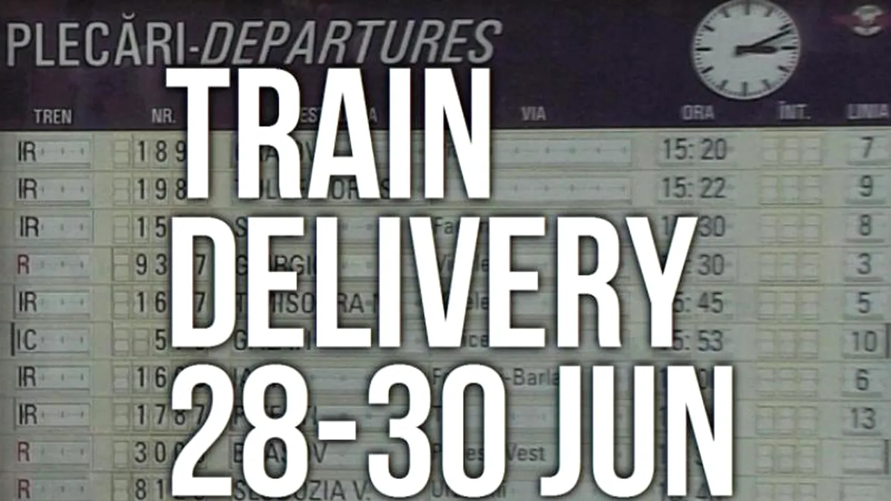 TRAIN DELIVERY, evenimentul care va anima Gara de Nord în acest weekend. Ce surprize îi așteaptă pe călători