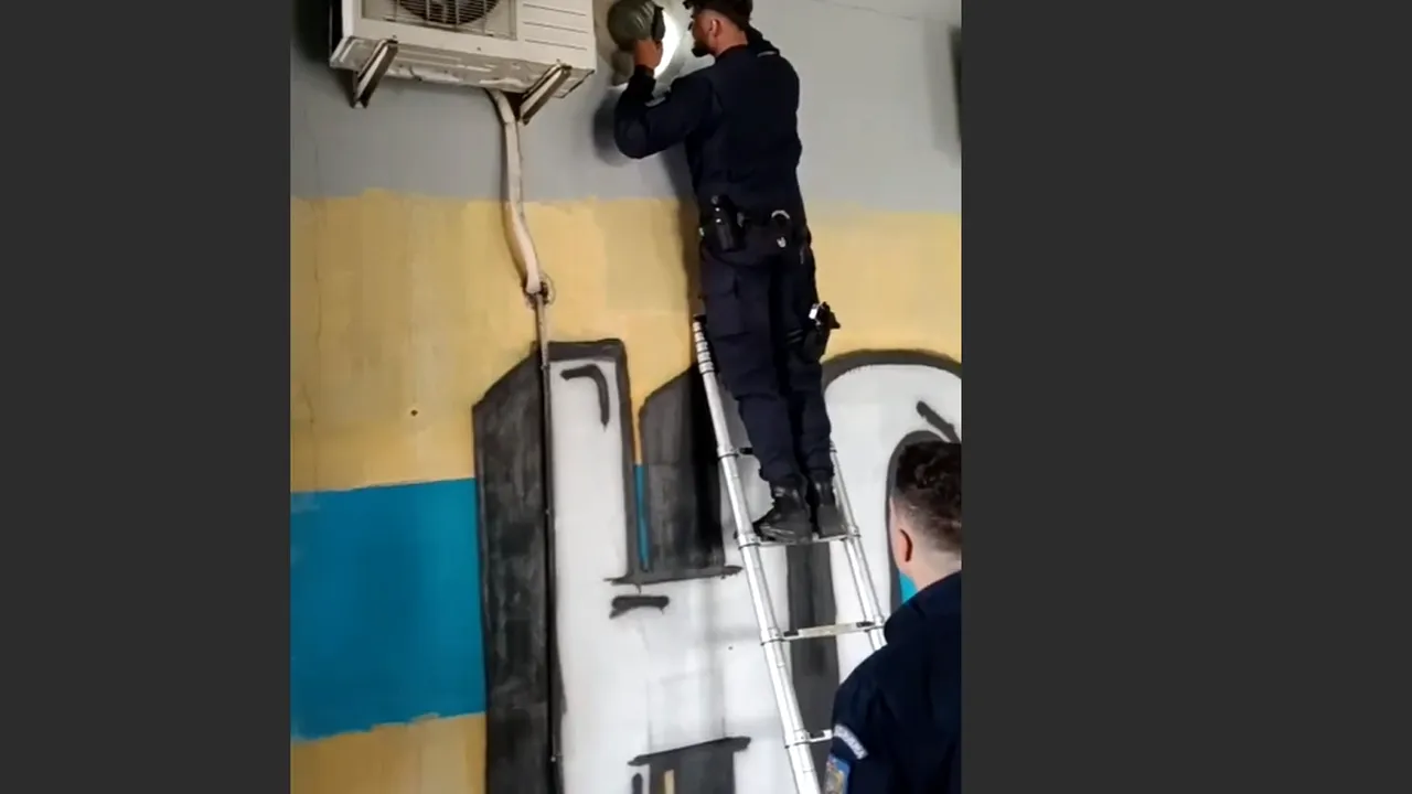 Petarde și fumigene descoperite în instalațiile sanitare ale stadionului la meciul Petrolul - Rapid