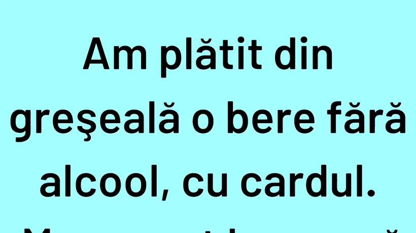 BANCUL ZILEI | Ce se întâmplă când cumperi bere fără alcool cu cardul