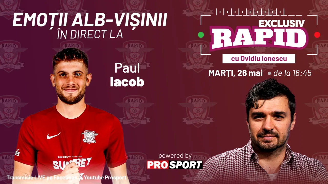 EXCLUSIV RAPID - iese Gâlcă, intră Pancu! Intrăm în direct cu voi la 16:45, pe YouTube și Facebook - ProSport