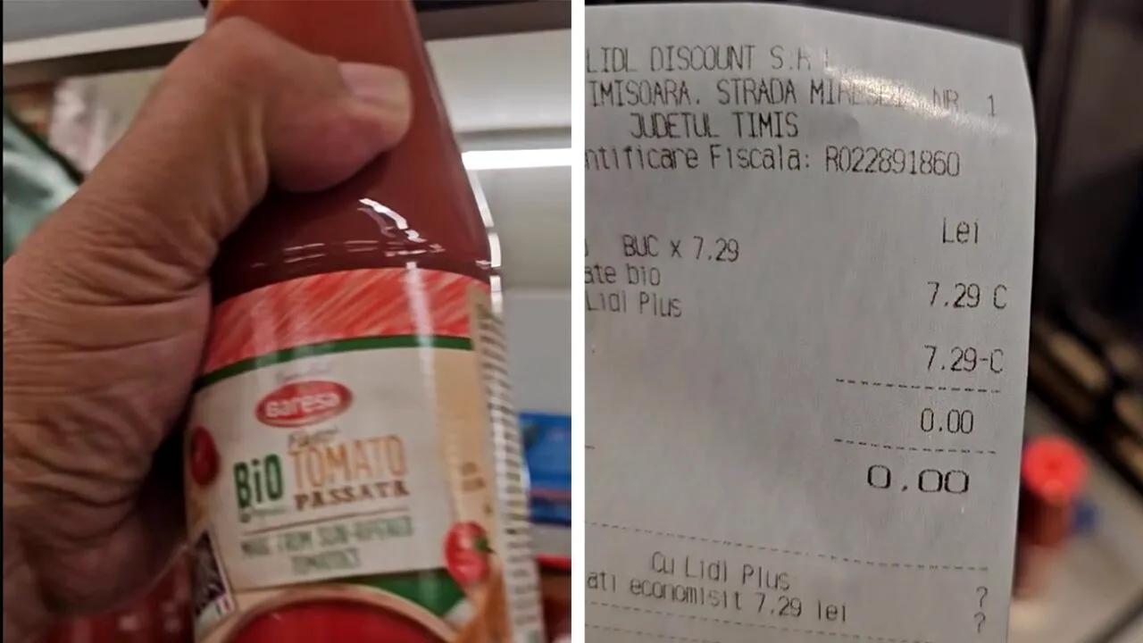 Cum să cumperi cu 0 lei un suc de roșii bio de la LIDL. Trucul pe care puțini români îl știu