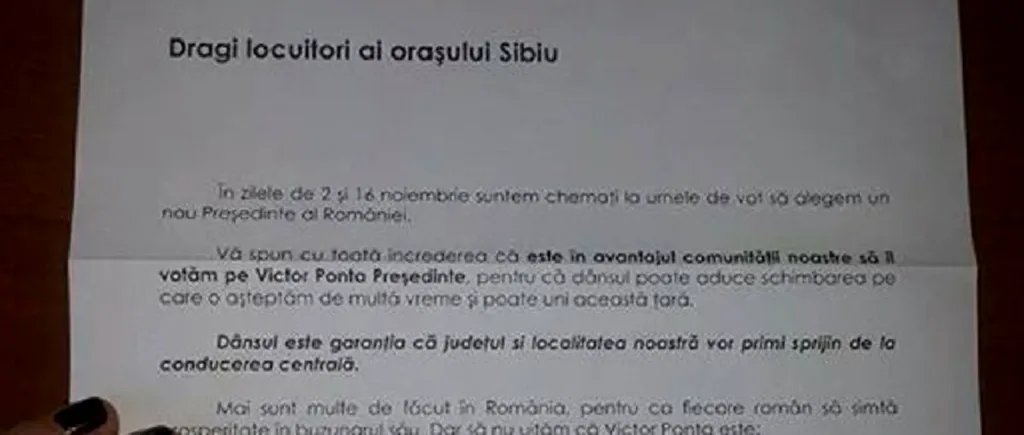 Scrisoare de la PSD acasă la Iohannis: pesediștii îl pârăsc pe primar sibienilor că, după ce a venit la București, a contractat o boală „dâmbovițeană