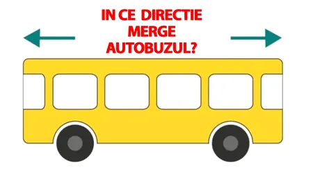 Test de inteligență | În ce direcție merge autobuzul din această poză?