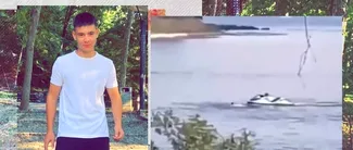 IMAGINI cutremurătoare cu accidentul de skijet de pe Olt. Fotbalistul de la CSM Slatina, filmat în timp ce se lupta să nu fie înghițit de ape