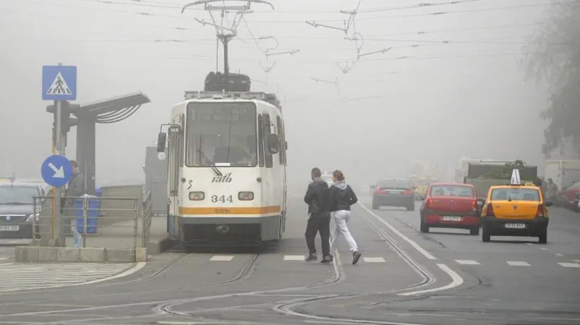 Cod galben de ceață densă în 17 județe și în municipiul București. Zonele vizate