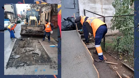 (P) Continuă intervențiile pentru îmbunătățirea infrastructurii din Sectorul 5. Rampă pentru pubele și reparații urgente ale carosabilului