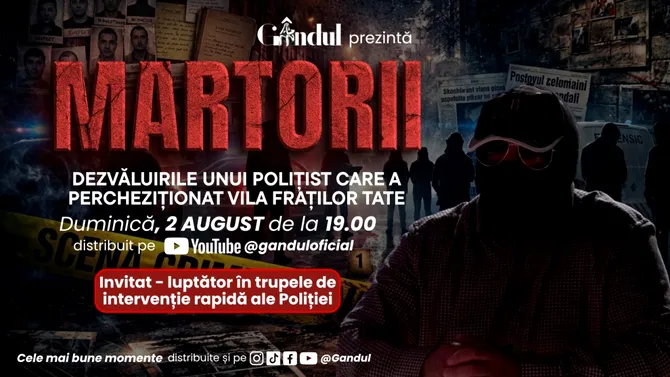 MARTORII | Dezvăluirile unui polițist care a percheziționat vila fraților Tate