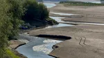 La pas prin albia Dunării. Imaginile sunt dezolante